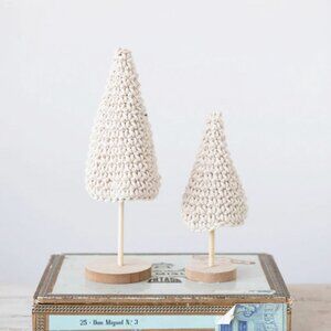 Set/2 Cotton Crochet Trees
